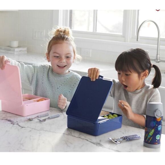 Pottery Barn Kids Spencer All-In-One Recycled Bento Box Lunch Container in Navy - Picture 3 of 8